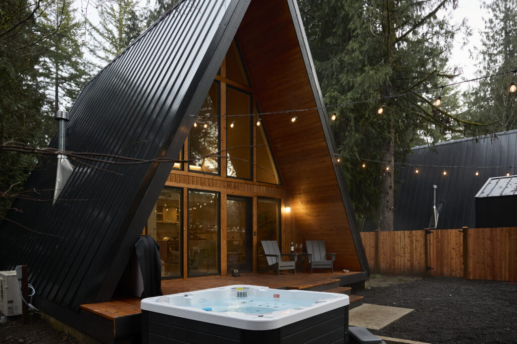 Camp Gifford A-frame exterior